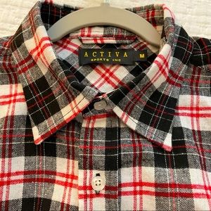 Activa Men’s Shirt Long Sleeve Plaid Button Down